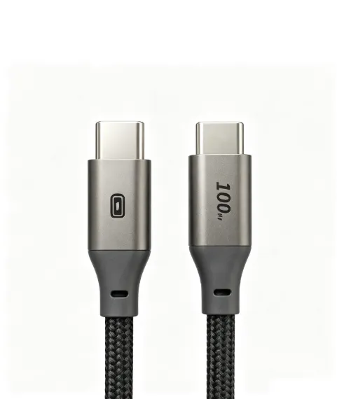 USB-C to USB-C 3A Fast Charging Cable, Nylon Braided (Model 1001)
