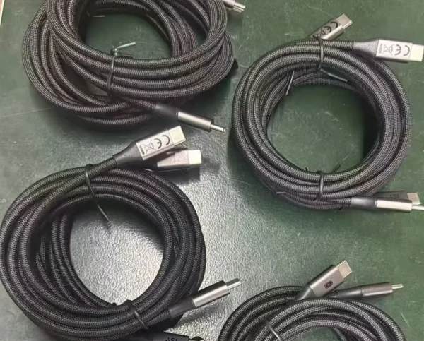 USB-C to USB-C 3A Fast Charging Cable, Nylon Braided (Model 1001)
